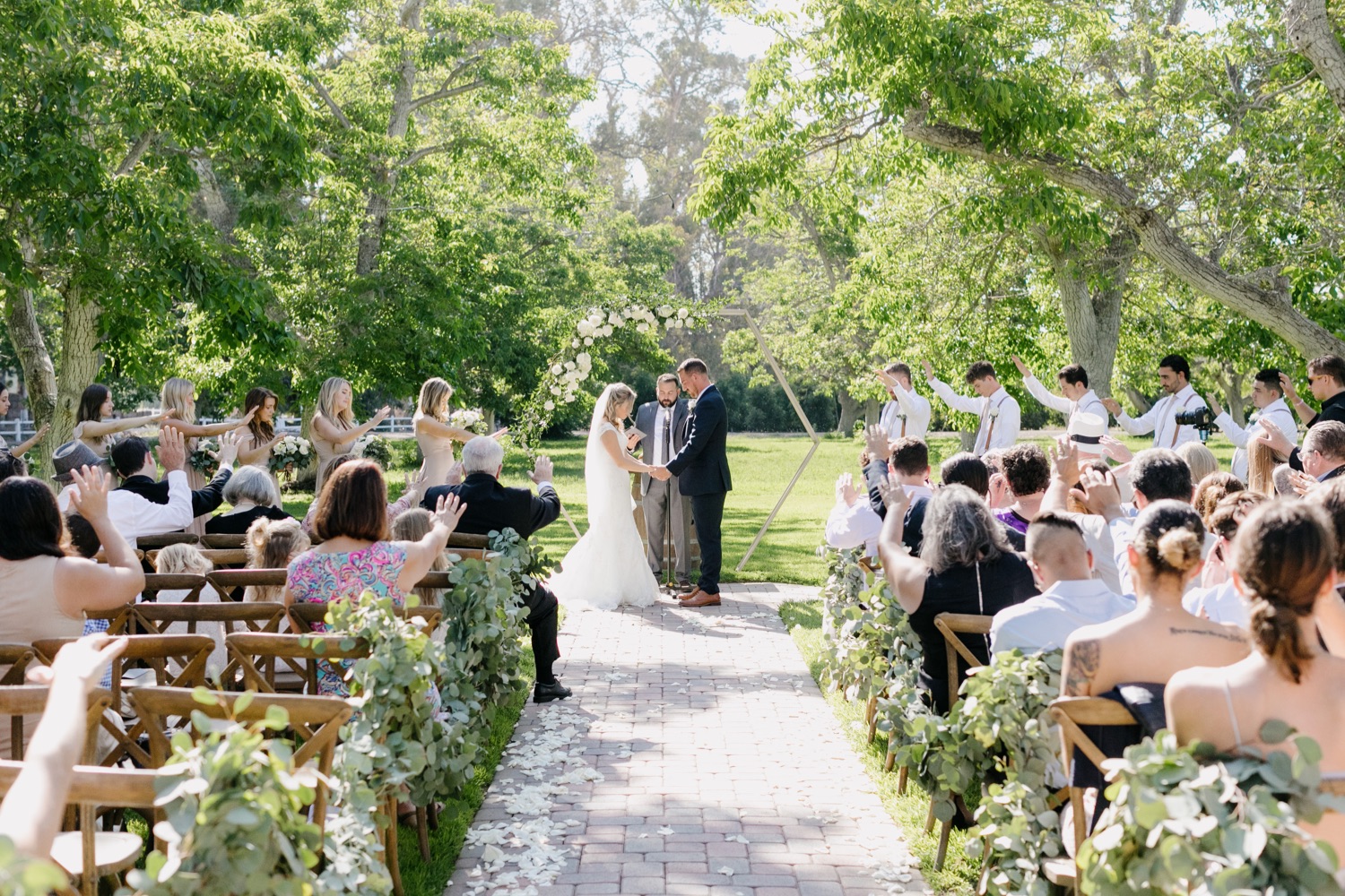 walnut grove wedding ceremony tayler enerle photography