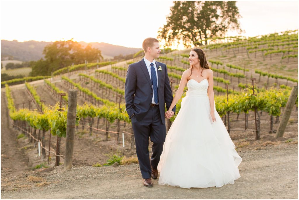 Bride and groom portraits at their wedding at Opolo Vineyard winery