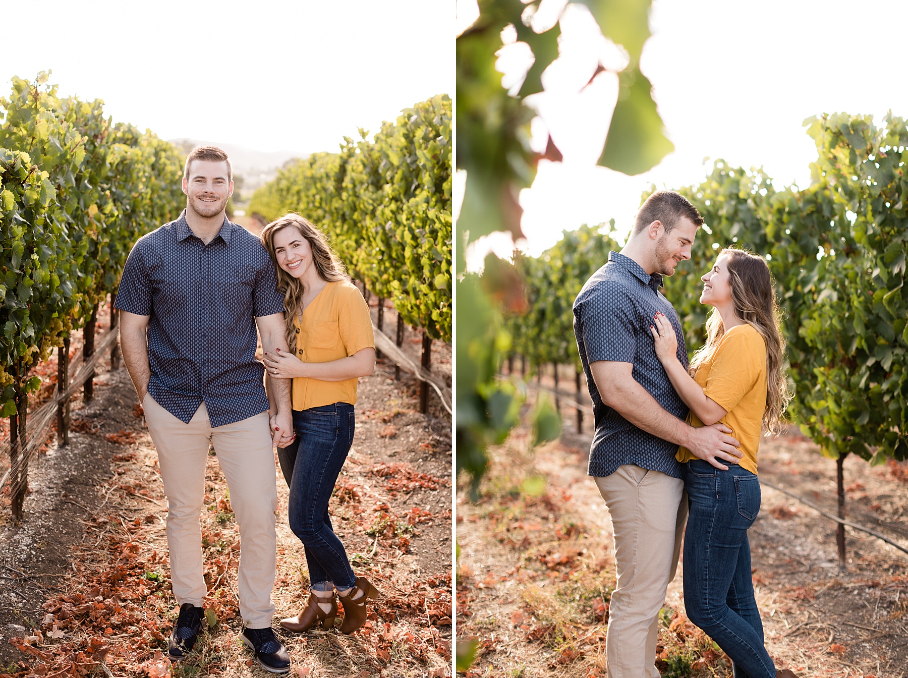 winery engagement photos