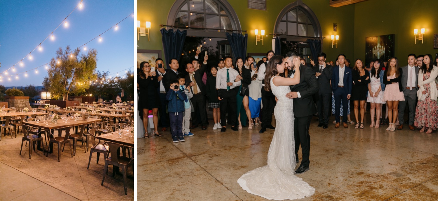 First dance at Paso robles wedding